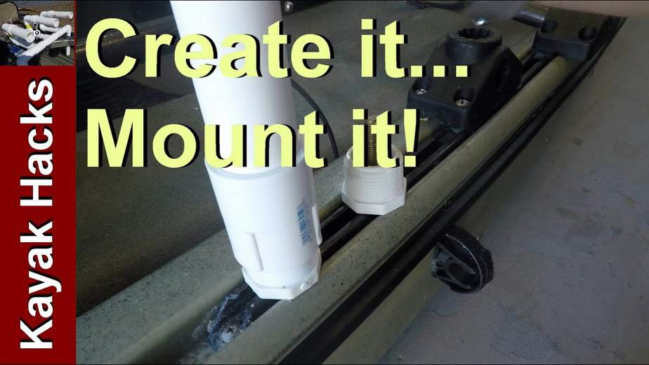 Option 1 – How to make a PVC “Gear Head” track adapter for kayak fishing